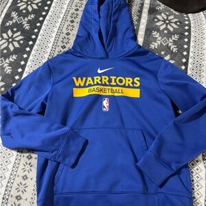 Nike NBA Warriors Basketball Blue Hoodie